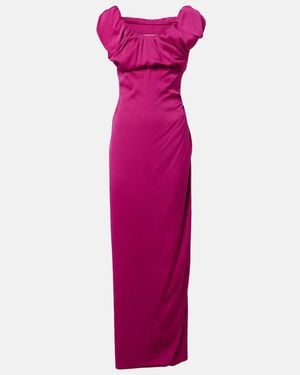 Vivienne Westwood Long Ginnie Amber Draped Maxi Dress - Purple