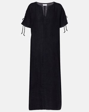 Velvet Maeve Linen Midi Dress - Black