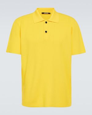 Jacquemus La Casa 'Le Polo Maille' Polo - Yellow