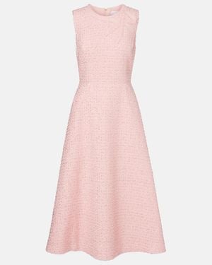 Carolina Herrera Bow-Detail Midi Dress - Pink