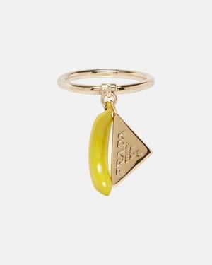 Prada Anillo Con Logo - Blanco