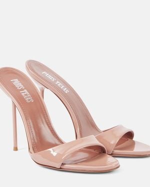 Paris Texas Lidia 105 Patent Leather Mules - Pink