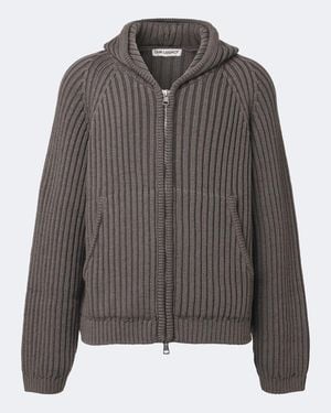 Our Legacy Level Wool Zip-Up Hoodie - Gray