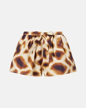 Christopher Esber Printed Cotton Shorts - Brown