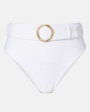 Alexandra Miro Iris Belted Bikini Bottoms - White