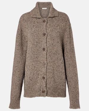The Row Mauri Cashmere Cardigan - Brown