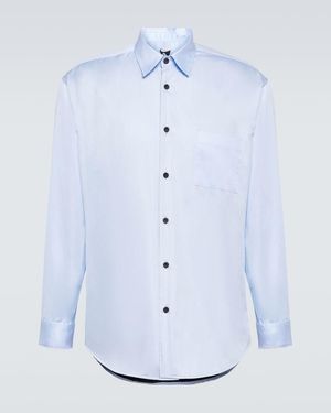 GR10K Cotton Poplin Shirt - Blue