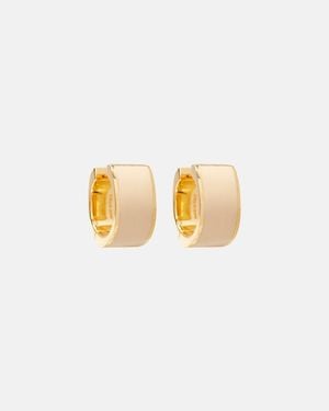 TOTEME Signature-Plated Hoop Earrings - Metallic