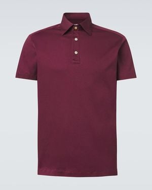 Kiton Polo De Algodon - Rojo