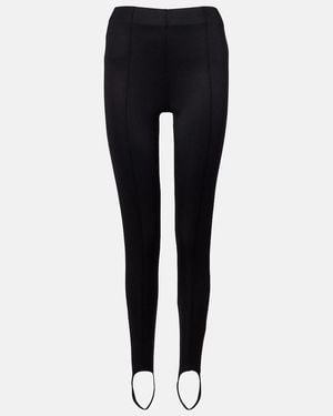Frankie Shop Caserta High-Rise Stirrup Leggings - Black