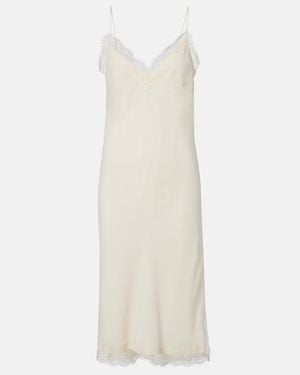 Rohe Lace-Trimmed Slip Dress - White