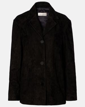 Nour Hammour Opus Suede Blazer - Black