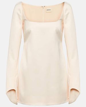 KHAITE Short Dress - Natural