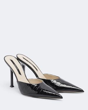 Christen Mules Helix Aus Lackleder - Schwarz