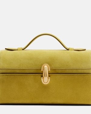 SAVETTE Henkeltasche Symmetry Aus Veloursleder - Gelb