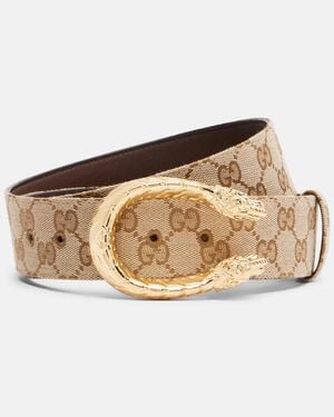 Gucci Guertel Dionysus Gg Aus Canvas - Natur