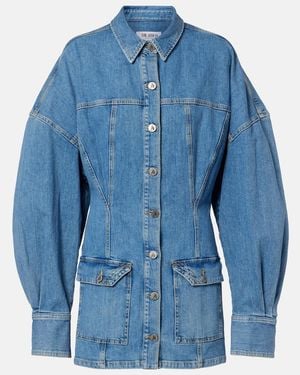 The Attico Denim Minidress - Blue