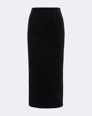 Roland Mouret Velvet Pencil Skirt - Black