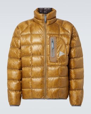 and wander Down-Paneled Jacket - Brown