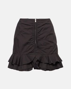 Isabel Marant Breenea Mini Skirt With Zip - Black