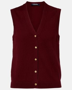 Max Mara Cotton And Silk Vest - Purple