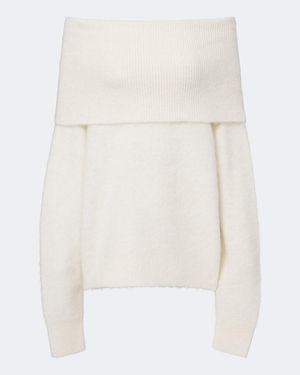 JOSEPH Bee Alpaca And Wool-Blend Jumper - White