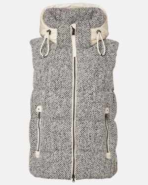 Bogner Falka Tweed Down Vest - Grey