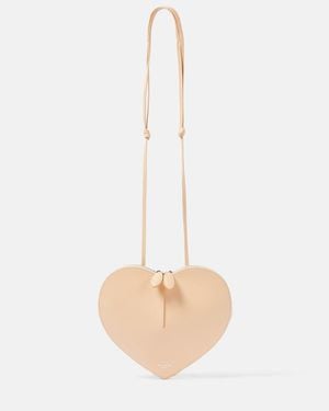 Alaïa Le Coeur Leather Shoulder Bag - White