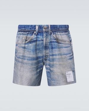 Satisfy Peaceshell 5" Trompe L'Oil Shorts - Blue