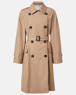 Max Mara Trenchcoat Alessio Aus Gabardine - Natur