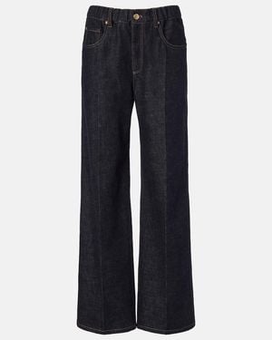 Brunello Cucinelli Wide-Leg Jeans - Blue