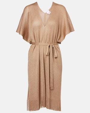 Max Mara Cover-Up Donnola Con Flecos - Neutro