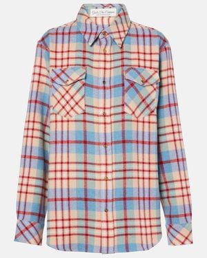 God's True Cashmere Al's Run Plaid Cashmere Shirt - Multicolour