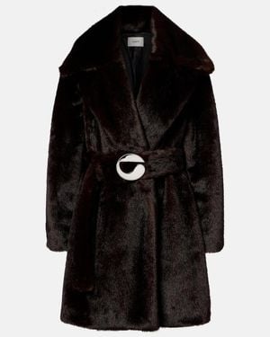 Coperni Logo Belted Coat - Black