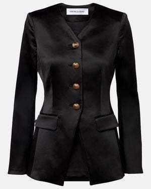 Veronica Beard Blazer Cynthia Aus Satin - Schwarz