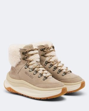 Moon Boot Moon247 City Suede Ankle Boots - Natural