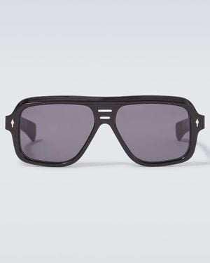 Jacques Marie Mage X Glenn Gould Fugue Aviator Sunglasses - Brown