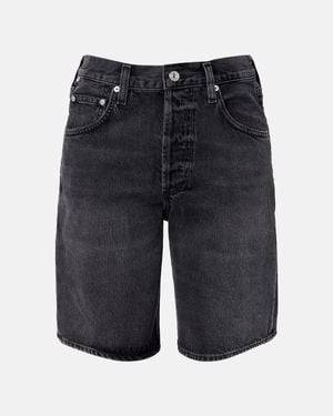 Citizens of Humanity Ayla Denim Bermuda Shorts - Blue