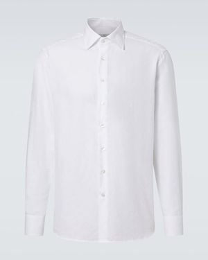 Etro Roma Cotton Jacquard Shirt - White