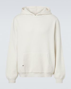God's True Cashmere Cashmere Hoodie With Amethyst - White