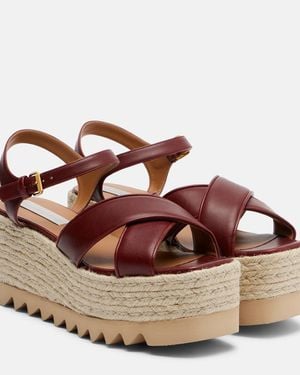 Stella McCartney Plateausandalen Elyse - Braun