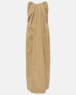 Co. Off-Shoulder Tton-Blend Maxi Dress - Natural