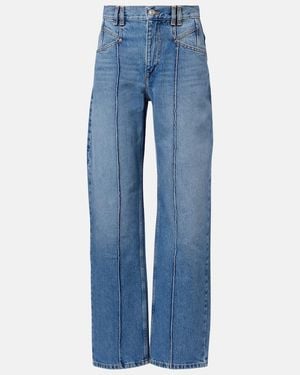 Isabel Marant Drolane High-Rise Straight Jeans - Blue