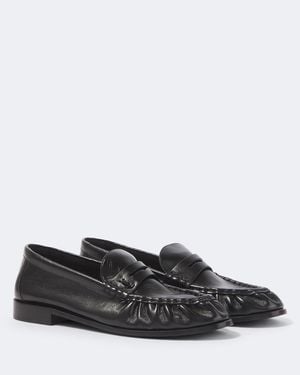 Saint Laurent Le Loafer Supple Leather Penny Loafers - Black