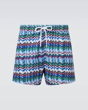 Missoni Zigzag Swim Trunks - Blue