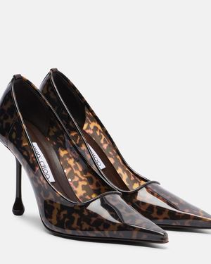 Jimmy Choo Ixia Animal-Print Tpu Pumps - Brown