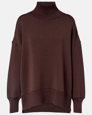 Varley Rollkragenpullover Barker Aus Jersey - Braun