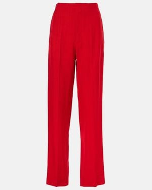 Victoria Beckham Mid-Rise Tapered Trousers