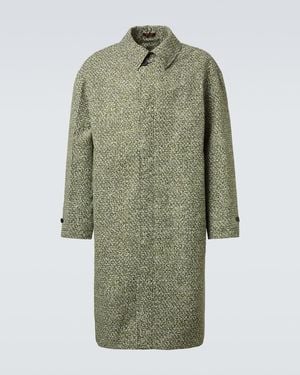 Gucci Printed Poplin Car Coat - Green