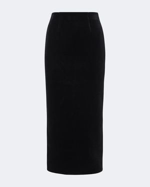Roland Mouret Bleistiftrock Aus Samt - Schwarz